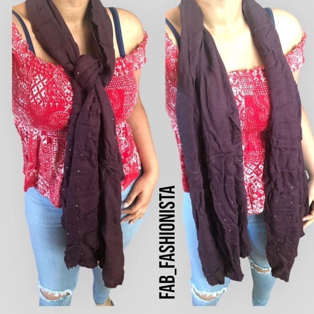 Banana Republic long jeweled Scarf